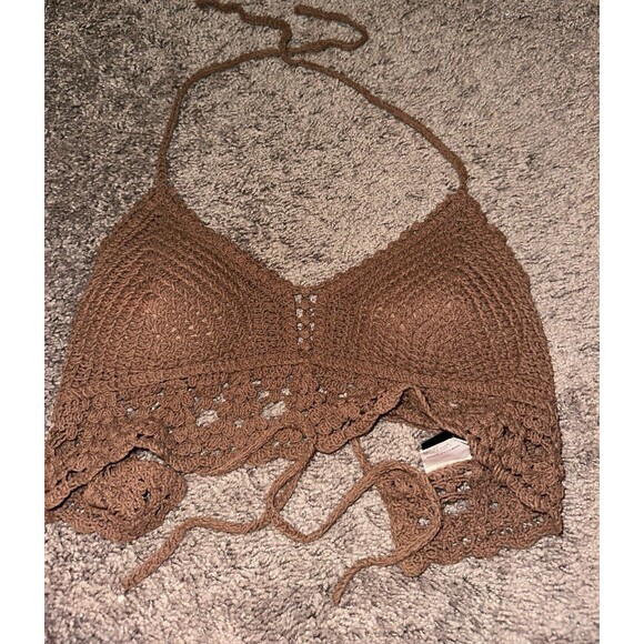 Brown woven top - Picture 1 of 3